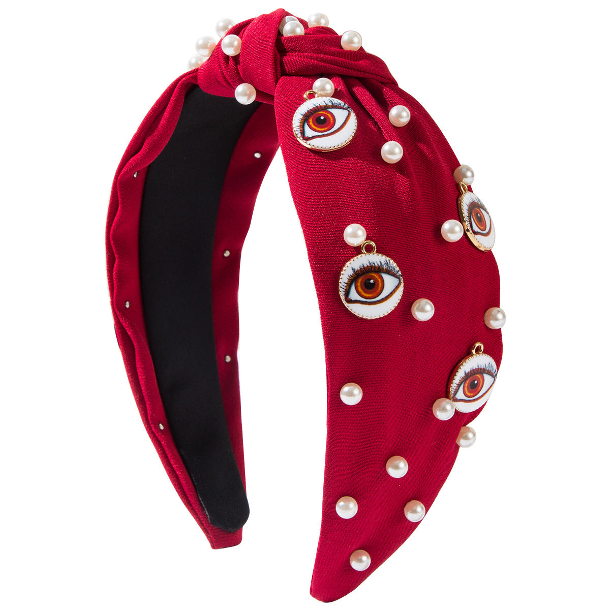 Wholesale Pearl round devil eye headband accessories